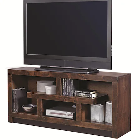 60 Inch Console with Geometric Design